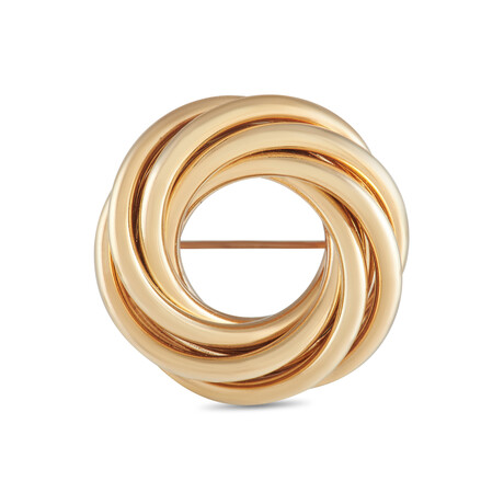 Tiffany & Co. // Vintage 14K Yellow Gold Spiral Brooch // Estate