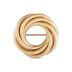 Tiffany & Co. // Vintage 14K Yellow Gold Spiral Brooch // Estate