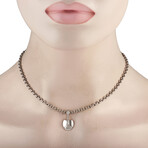 Chaumet // 18K White Gold Diamond Pendant Necklace // 16" // Estate
