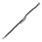John Hardy Kali Sterling Silver + Diamond Station Bracelet // 7" // Store Display