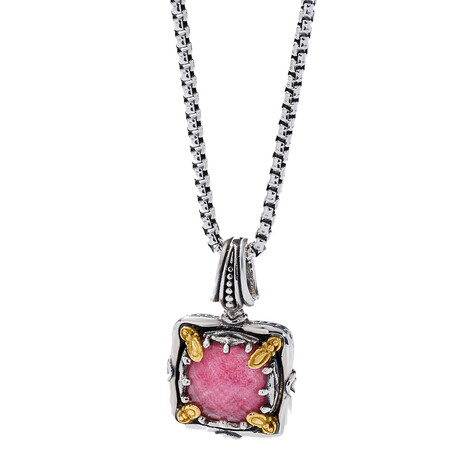 Konstantino Gen K Sterling Silver + 18K Yellow Gold Tulite Doublet Pendant // Store Display