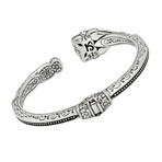 Konstantino Gen K Sterling Silver + 18K Yellow Gold Tulite Doublet Statement Bracelet // 6.5" // Store Display