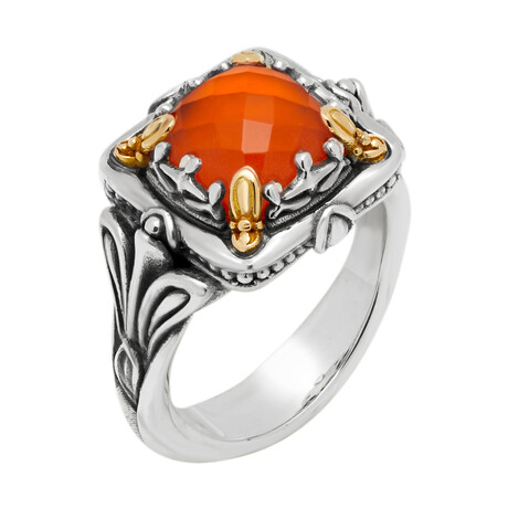 Konstantino Gen K Sterling Silver + 18K Yellow Gold Ring // Ring Size: 7 // Store Display