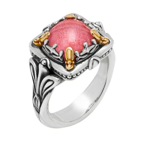 Konstantino Gen K Sterling Silver + 18K Yellow Gold Tulite Doublet Ring // Ring Size: 7 // Store Display