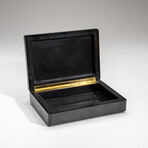 Genuine Black Onyx With Ammonite Jewelry Box