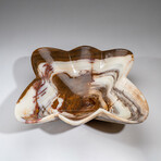 Genuine Polished Brown And White Onyx Bowl From Pakistan