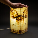 Genuine Square Natural Banded Onyx Lamp