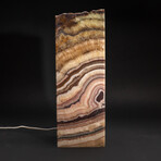 Genuine Square Rainbow Banded Onyx Lamp