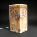 Genuine Square Natural Banded Onyx Lamp