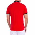 Men's Essentials Short Sleeve Polo Shirt Solid Red // Red (2XL)