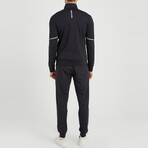 Robert High Collar Tracksuit 2-Piece Set // Black (S)