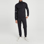 Robert High Collar Tracksuit 2-Piece Set // Black (S)