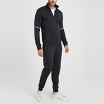 Robert High Collar Tracksuit 2-Piece Set // Black (S)