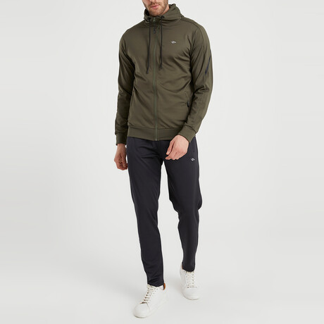 Tyler Hooded Tracksuit 2-Piece Set // Olive (S)