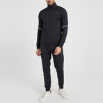 Robert High Collar Tracksuit 2-Piece Set // Black (S)