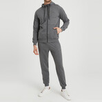 Gabe Hooded Tracksuit 2-Piece Set // Anthracite (S)