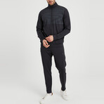 Connor Zip-Up Tracksuit 2-Piece Set // Black (S)