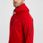 Tyler Hooded Tracksuit 2-Piece Set // Red (S)