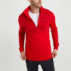 Connor Zip-Up Tracksuit 2-Piece Set // Red (S)