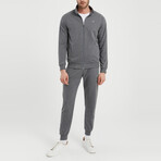 Alex High Collar Tracksuit 2-Piece Set // Anthracite (S)