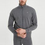 Alex High Collar Tracksuit 2-Piece Set // Anthracite (S)