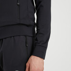 Robert High Collar Tracksuit 2-Piece Set // Black (S)