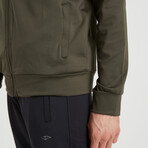 Connor Zip-Up Tracksuit 2-Piece Set // Olive (S)