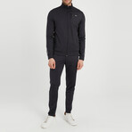 Tony High Collar Tracksuit 2-Piece Set // Black (S)