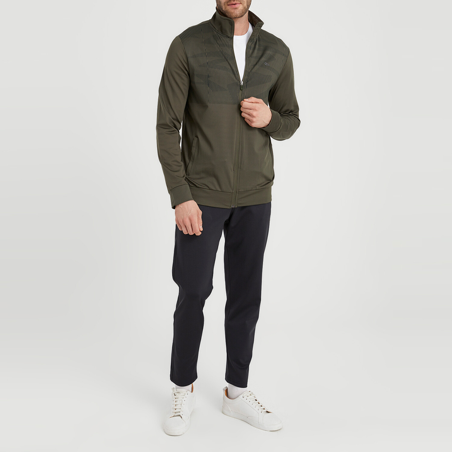 Connor Zip-Up Tracksuit 2-Piece Set // Olive (S) - Dynamo Tracksuits ...