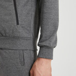 Gabe Hooded Tracksuit 2-Piece Set // Anthracite (S)