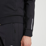 Tony High Collar Tracksuit 2-Piece Set // Black (S)