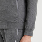 Alex High Collar Tracksuit 2-Piece Set // Anthracite (S)