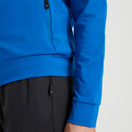 Robert High Collar Tracksuit 2-Piece Set // Sax Blue (S)