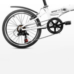 P12 // 20" Folding Bike // White