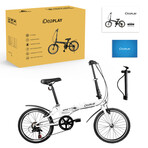 P12 // 20" Folding Bike // White