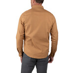 Stretch Flannel Twill Work Shirt // Camel (L)