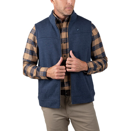 Sherpa Fleece Vest  // Navy Heather (S)