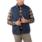 Sherpa Fleece Vest  // Navy Heather (2XL)