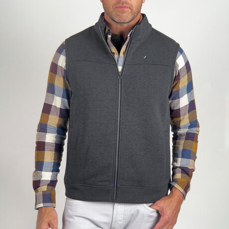 Sherpa Fleece Vest  // Charcoal Heather (S)