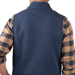 Sherpa Fleece Vest  // Navy Heather (2XL)