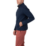 Waffle Bonded Fleece 1/4 Zip // Navy Blazer (M)