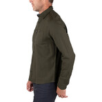 Stretch Flannel Twill Work Shirt // Forest Night (S)