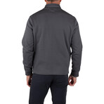 Waffle Bonded Fleece 1/4 Zip // Dark Shadow (2XL)