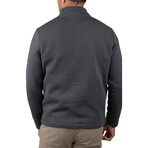 Sherpa Fleece Mock Neck  // Charcoal Heather (S)