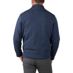 Sherpa Fleece Mock Neck  // Navy Heather (S)