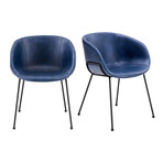 Zach Armchair // Dark Blue // Set of 2