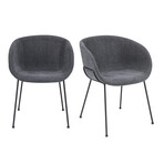 Zach Armchair // Dark Gray // Set of 2