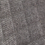 Elma Bar Stool // Set of 2 (Light Gray Fabric with Matte Black Frame and Legs)