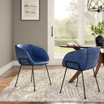 Zach Armchair // Dark Blue // Set of 2