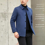 Wool Shirt Jacket // Blue (XS)